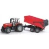 Bruder 2045 - Massey Ferguson 7480 Met Kiepende Aanhanger Rood -Toy Verkoop bruder bruder 2045 massey ferguson 7480 met kiepen
