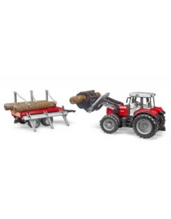 Bruder 2046 - Massey Ferguson 7480 Met Frontlader En Houttransport Aanhanger -Toy Verkoop bruder bruder 2046 massey ferguson 7480 met frontl 3