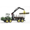 Bruder 2133 - John Deere 1210E Houttransport Met Kraan -Toy Verkoop bruder bruder 2133 john deere 1210e houttransport