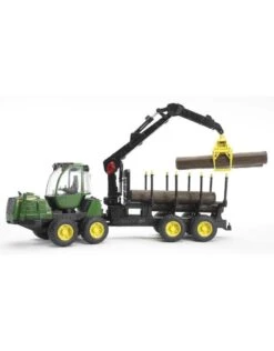 Bruder 2133 - John Deere 1210E Houttransport Met Kraan