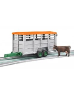 Bruder 2227 - Veetransportaanhager Met 1 Koe