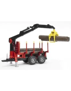 Bruder 2252 - Bosbouw Bomenhanger Met Grijper Incl. Boomstammen