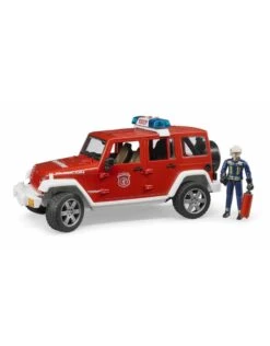 Bruder 2528 - Jeep Wrangler Unlimited Rubicon Brandweerauto + Brandweerman