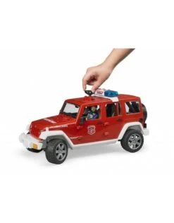 Bruder 2528 - Jeep Wrangler Unlimited Rubicon Brandweerauto + Brandweerman -Toy Verkoop bruder bruder 2528 jeep wrangler unlimited rubicon 4