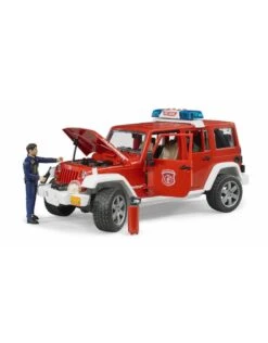 Bruder 2528 - Jeep Wrangler Unlimited Rubicon Brandweerauto + Brandweerman -Toy Verkoop bruder bruder 2528 jeep wrangler unlimited rubicon 5
