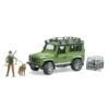 Bruder 2587 - Land Rover Defender Station Wagon Met Boswachter En Hond