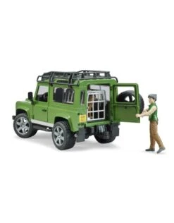 Bruder 2587 - Land Rover Defender Station Wagon Met Boswachter En Hond -Toy Verkoop bruder bruder 2587 land rover defender station wag 3