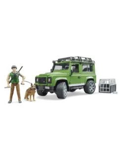 Bruder 2587 - Land Rover Defender Station Wagon Met Boswachter En Hond -Toy Verkoop bruder bruder 2587 land rover defender station wag 5