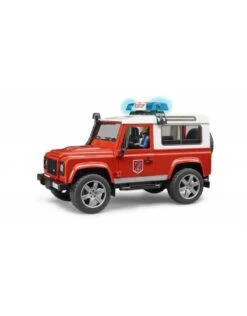 Bruder 2596 - Land Rover Defender Stationwagen - Brandweerauto En Brandweerman -Toy Verkoop bruder bruder 2596 land rover defender stationwage 2