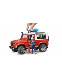 Bruder 2596 - Land Rover Defender Stationwagen - Brandweerauto En Brandweerman -Toy Verkoop bruder bruder 2596 land rover defender stationwage 4