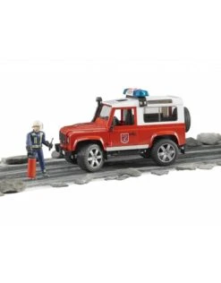 Bruder 2596 - Land Rover Defender Stationwagen - Brandweerauto En Brandweerman -Toy Verkoop bruder bruder 2596 land rover defender stationwage 5
