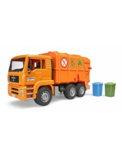 Bruder 2760 - MAN Vuilniswagen (oranje) -Toy Verkoop bruder bruder 2760 man vuilniswagen oranje 2