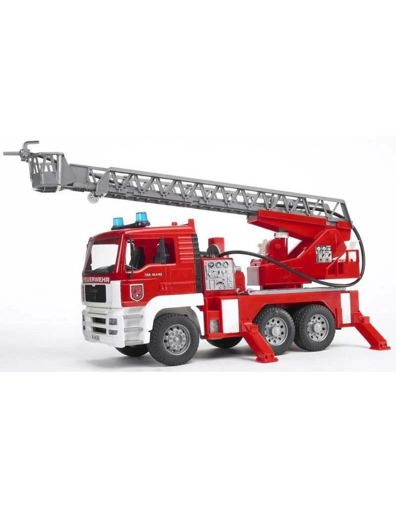 Bruder 2771 - MAN Brandweer Met Draailadder Licht En Geluid 3 Bruder 2771 - MAN Brandweer Met Draailadder Licht En Geluid