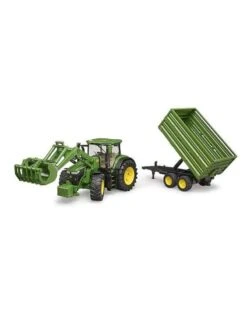 Bruder 3155 - John Deere 7R Met Voorlader En Aanhanger -Toy Verkoop bruder bruder 3155 john deere 7r met voorlader en 3