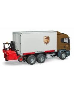 Bruder 3581 - Scania R-vrachtwagen UPS Met Heftruck -Toy Verkoop bruder bruder 3581 scania r vrachtwagen ups met he 5