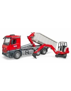 Bruder 3624 - MB Arocs Met Afrolcontainer En Schaeff HR16 Minibagger -Toy Verkoop bruder bruder 3624 mb arocs met afrolcontainer en 4