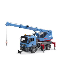 Bruder 3771 - MAN TGS Kraanwagen Blauw