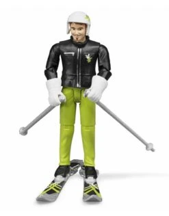 Bruder 60040 - Speelfiguur Skiër Met Accessoires