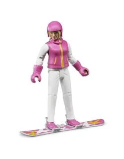 Bruder 60420 - Speelfiguur Vrouw Met Snowboard