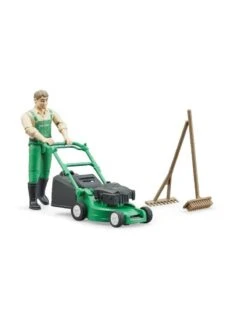 Nieuwe uitgaven -Toy Verkoop bruder bruder 62103 tuinman met grasmaaier 1