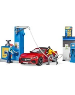 Bruder 62111 - Tankstation Met Wasplaats -Toy Verkoop bruder bruder 62111 tankstation met wasplaats 5