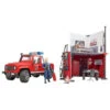 Bruder 62701 - Brandweerkazerne Met Land Rover Defender -Toy Verkoop bruder bruder 62701 brandweerkazerne met land rove