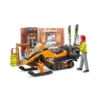 Bruder 63102 - Berghut Met Snowmobil -Toy Verkoop bruder bruder 63102 berghut met snowmobil