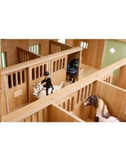 Kids Globe 610189 - Paardenstal Met 7 Boxen 1:24 Wit/roze (geschikt Voor Schleich) -Toy Verkoop kids globe 610189 paardenstal met 7 boxen 124 wit 3
