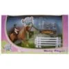 Kids Globe 640073 - Speelset: Paard Met Ruiter En Accessoires 1:24 (geschikt Voor SCHLEICH)