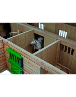 Kids Globe 610211 - Paardenhoekstal Met3 Boxen En Berging1:24 Bruin/zwart (geschikt Voor Schleich) -Toy Verkoop kids globe kids globe 610211 paardenhoekstal met3 2