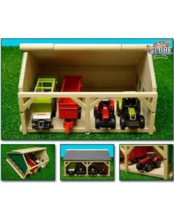 Kids Globe 610490 - Tractorloods Voor 4 Tractoren (1:87 / Siku)