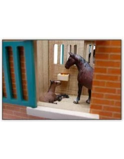 Kids Globe 610595 - Paardenstal Met 7 Boxen (1:24) GESCHIKT Voor SCHLEICH!! -Toy Verkoop kids globe kids globe 610595 paardenstal met 7 box 1