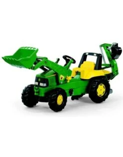 Rolly Toys 811076 - RollyJunior John Deere Met Frontlader En Graafmachine