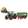 Schleich Farm 42379 -Tractor Met Aanhangwagen