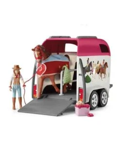 Schleich Horses 42535 - Auto Met Trailer -Toy Verkoop schleich schleich horses 42535 auto met trailer 5