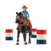 Schleich Horses 42576 - Barrel Racing Met Cowgirl -Toy Verkoop schleich schleich horses 42576 barrel racing met c