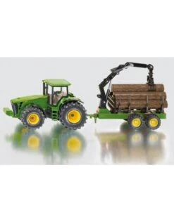 Siku 1954 - John Deere Tractor Met Bomenaanhanger 1:50