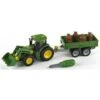 Theo Klein 3905 - John Deere Trekker Met Voorlader En Transport Aanhanger -Toy Verkoop theo klein theo klein 3905 john deere trekker met
